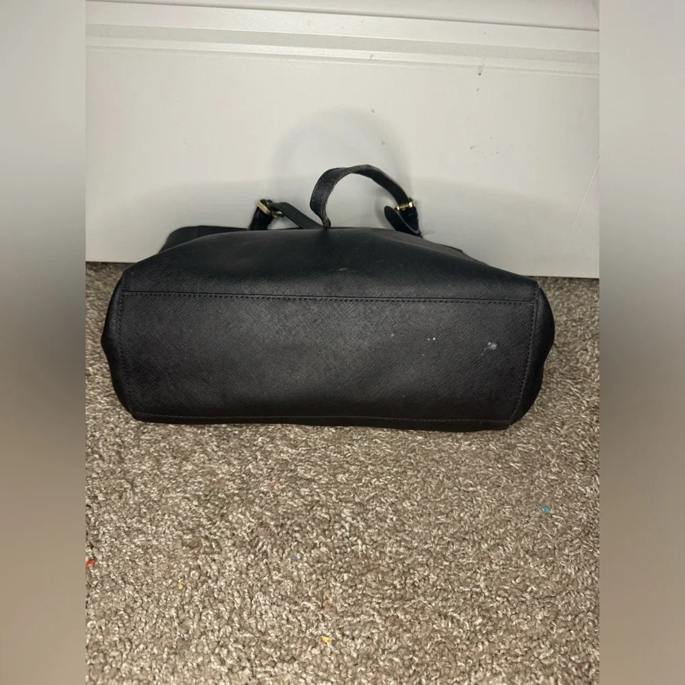 Tory Burch Black Saffiano Leather Tote